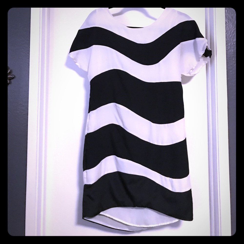Black and white dress